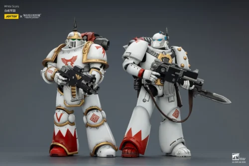 1/18 Scale Licensed White Scars MKIII & MKVI Power Armour - Warhammer 40k Statue - JOYTOY - Image 2