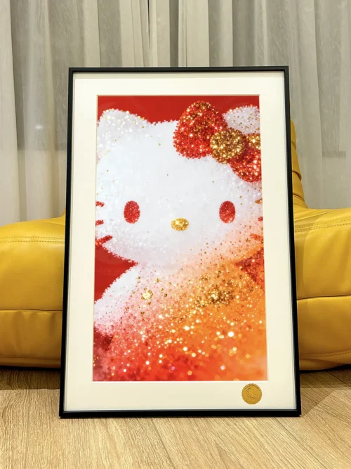 Gold Kitty Decorative Painting - Hello Kitty - Xingkong Studio - Image 1