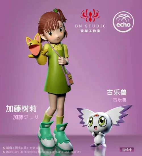 Jeri Katou & Culumon - Digimon Resin Statue - echo.Studio - Image 1