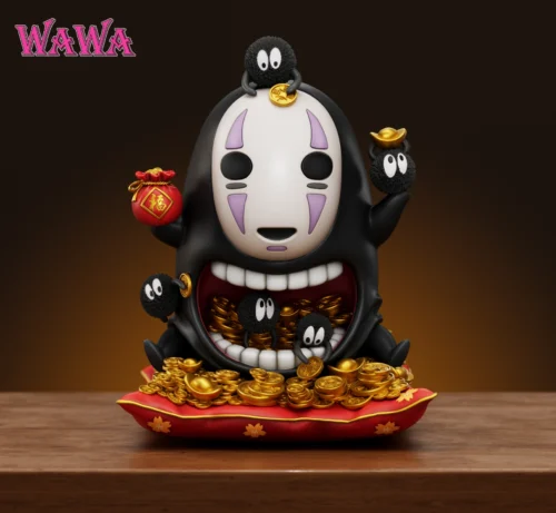 Lucky No-Face 2.0 - Spirited Away Resin Statue - WAWA Studio - Image 1