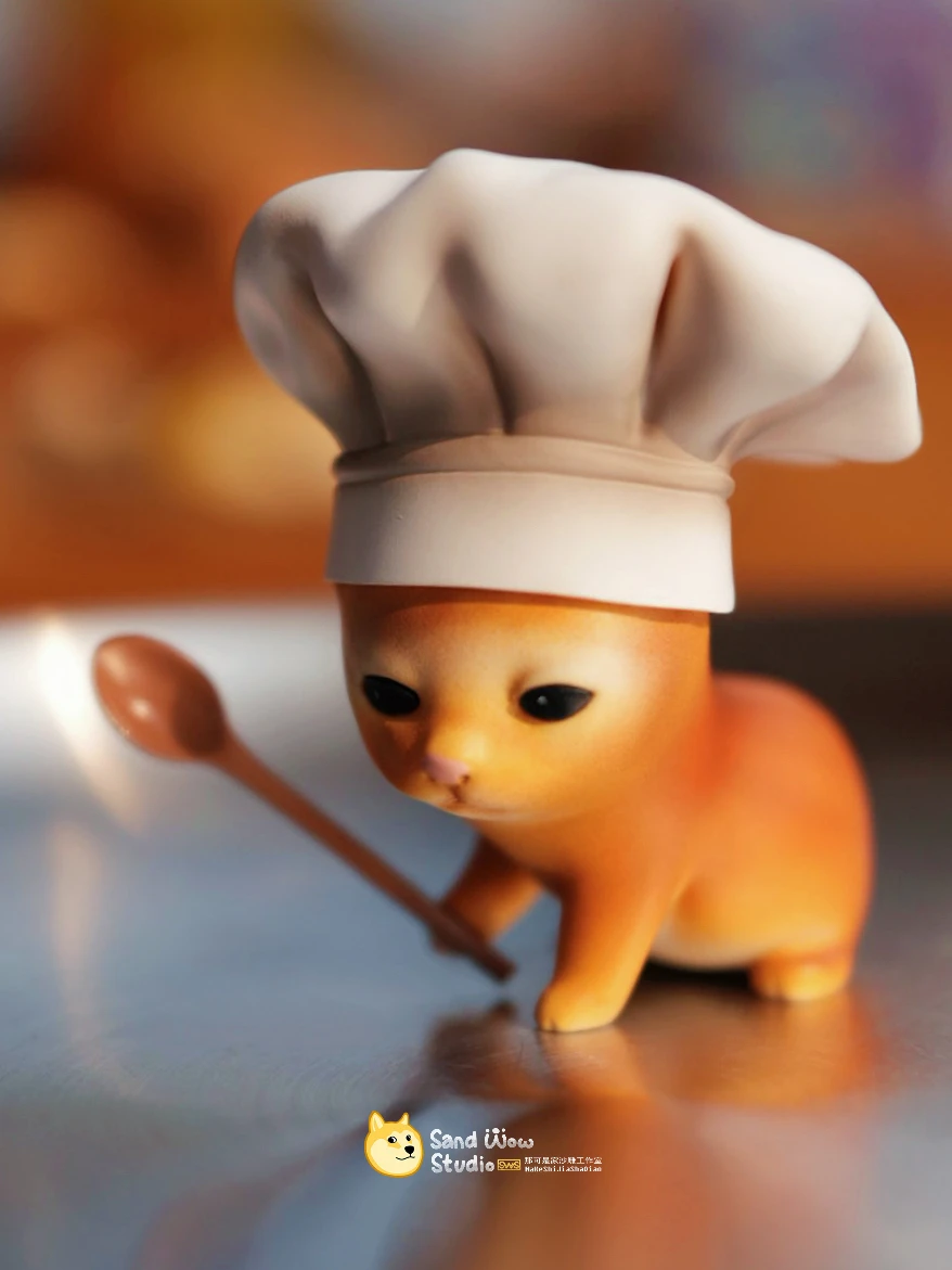 Stupid Cat Meme Series 001 - Original Design Statue - NaKeShiJiaShaDiao Studio - Image 11