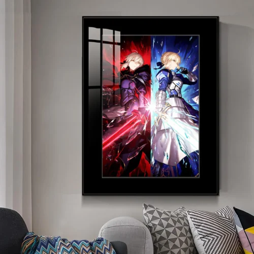 Dual Thrones Saber Artoria Pendragon Decorative Painting - Fate/Grand Order Decorative Painting - JuZi Studio - Image 2