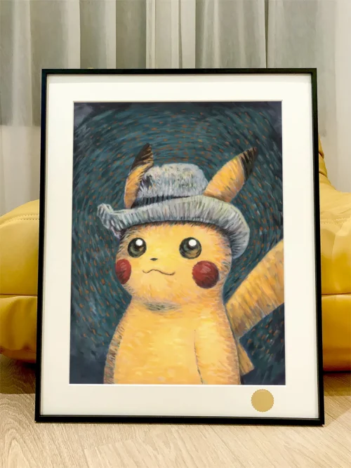 Vincent van Gogh Cosplay Pikachu Decorative Painting - Pokemon - Xingkong Studio - Image 1