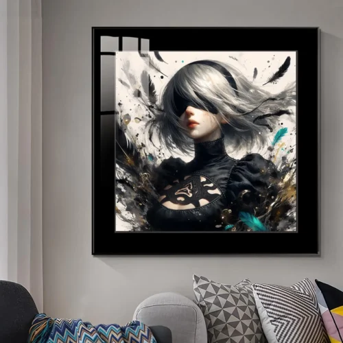 Feather Fall YoRHa No. 2 Type B Decorative Painting - NieR:Automata Decorative Painting - JuZi Studio - Image 2