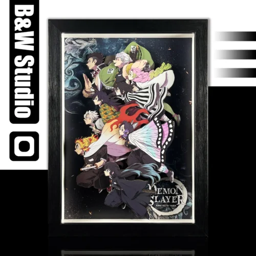 KKNM-004 Nine Hashira Decorative Painting - Demon Slayer: Kimetsu No Yaiba - B&W Studio - Image 1