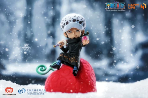 Licensed Devil Fruit Series Trafalgar D. Water Law Sound-Activated Night Lamp with LED - ONE PIECE Statue - HAPPY LIFE Studio - Image 1