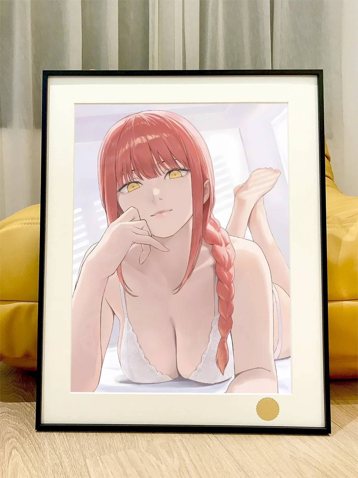 Bra Ver. Laying Makima Decorative Painting - Chainsaw Man - Xingkong Studio - Image 1