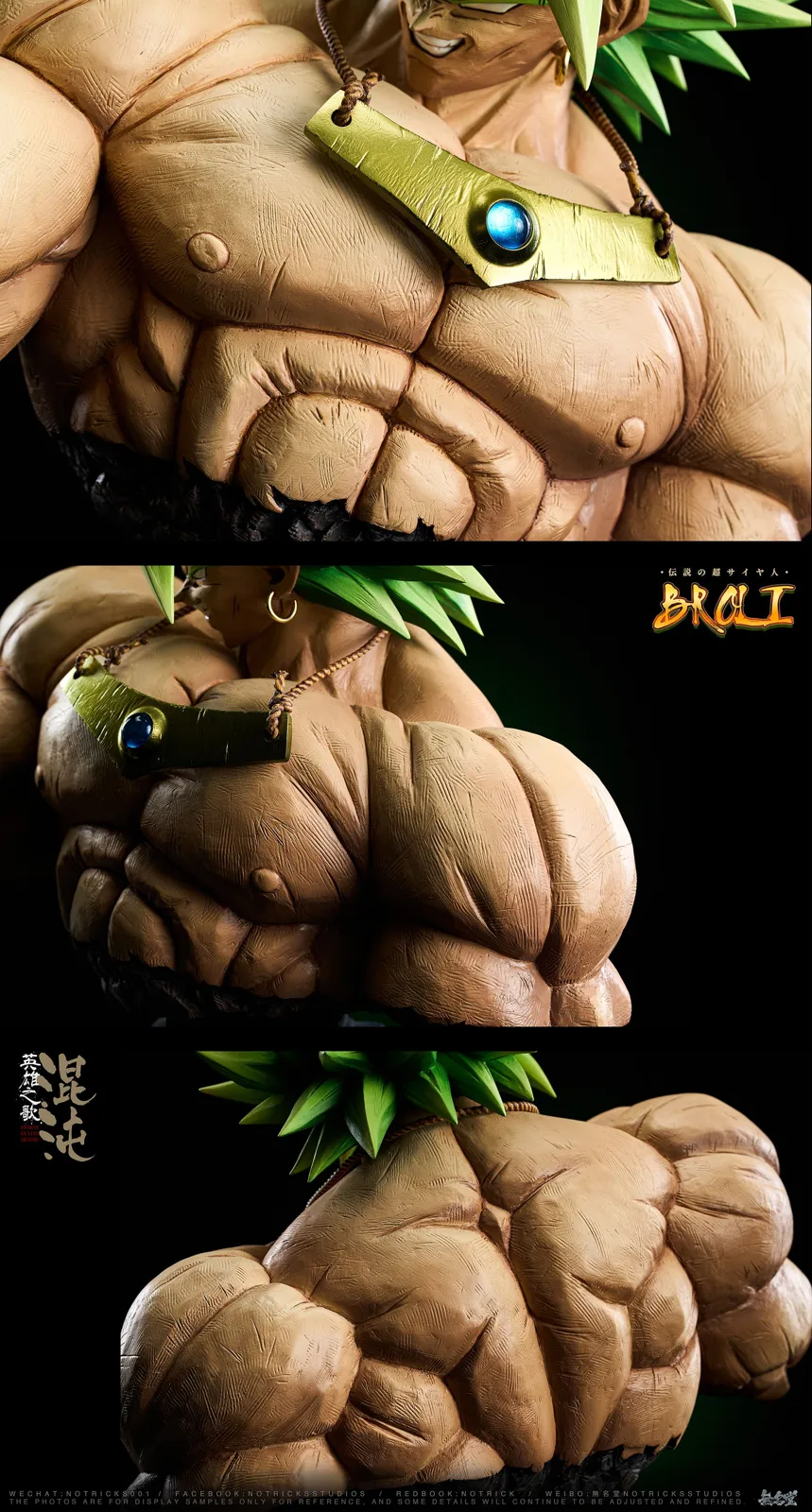 1/3 Scale The Song of Hero SP Broly Bust Statue - Dragon Ball Resin Statue - NOTRICKS Studios - Image 7