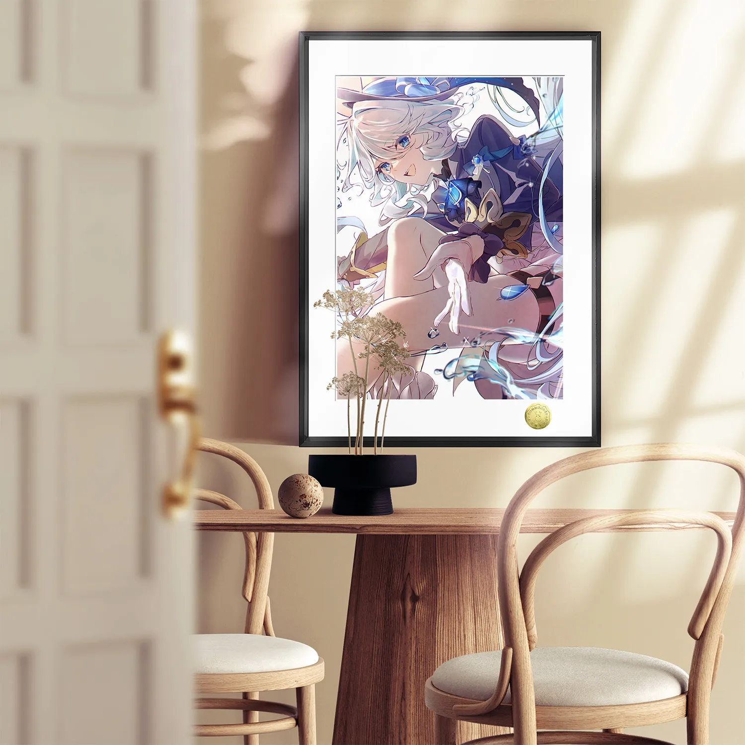 A3 & 4K Size Fontaine Furina Decorative Painting - Genshin Impact Decoration Painting - HuangGua Studio - Image 3