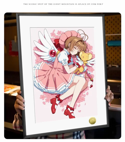A3 & 4K Size Sakura Kinomoto Decorative Painting - Cardcaptor Sakura (CCS) Decoration Painting - HuangGua Studio - Image 2