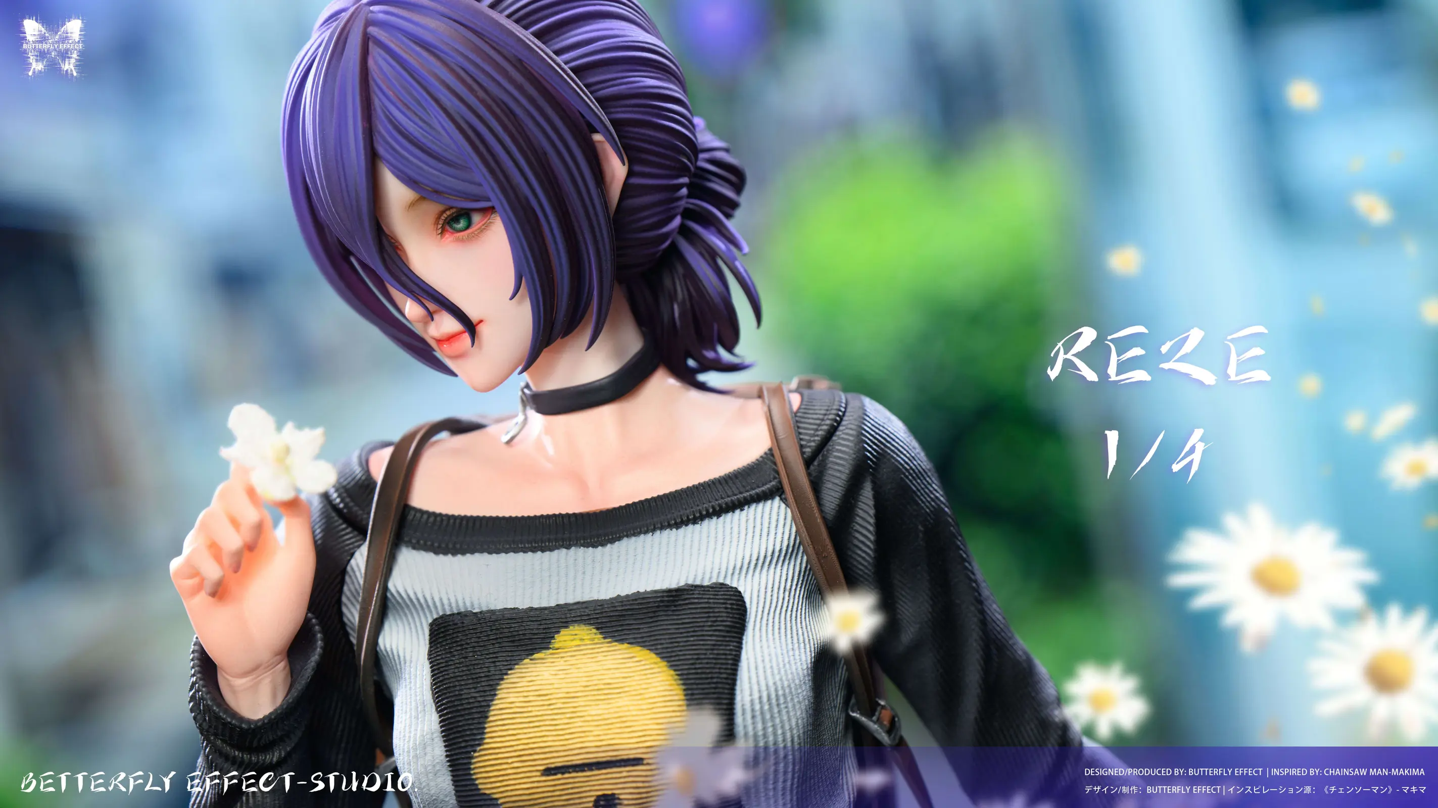 Reze & Makima - Chainsaw Man Resin Statue - Butterfly Effect Studio - Image 12