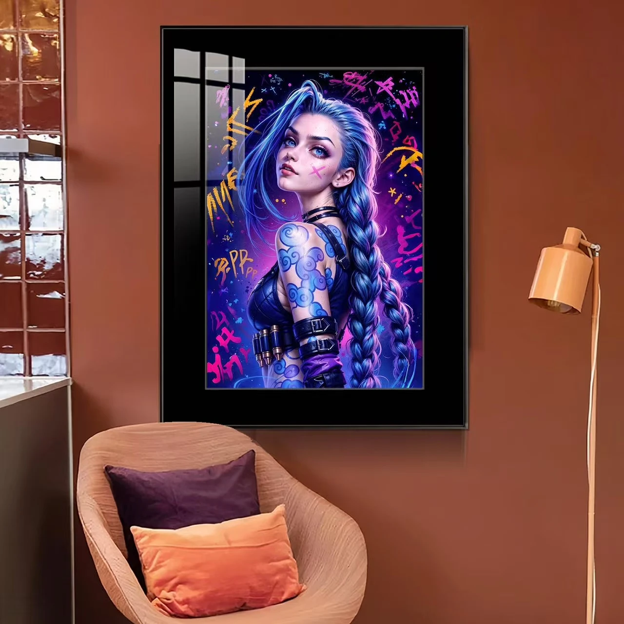Looking Back Jinx Decorative Painting - League of Legends (LOL) Decorative Painting - JuZi Studio - Image 3