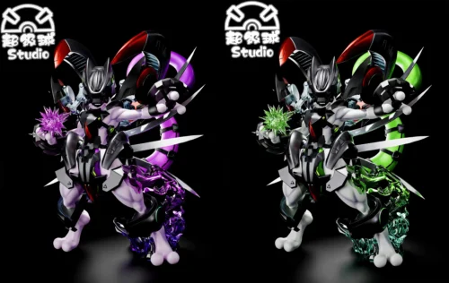 1/20 Scale World Zukan Armored Mewtwo - Pokemon Resin Statue - ChaoJiQiu Studio - Image 1