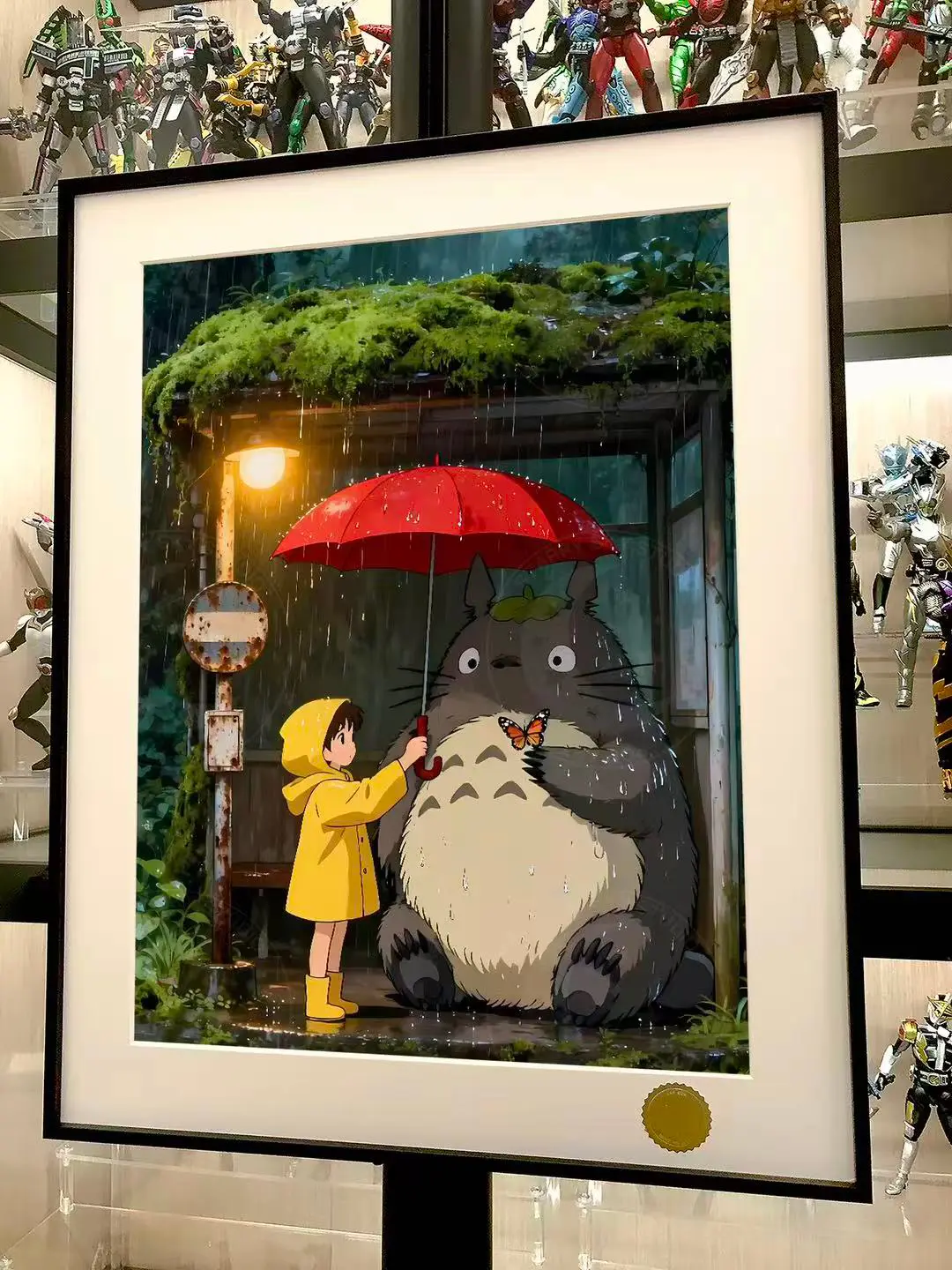 Rainy Night Totoro Decorative Painting - My Neighbor Totoro - Xingkong Studio - Image 3