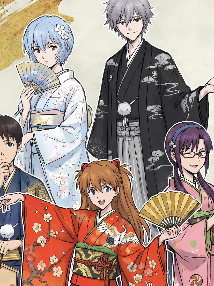 Kimono Ver. Protagonist Decorative Painting - (EVA) Neon Genesis EVAngelion - Xingkong Studio - Image 3