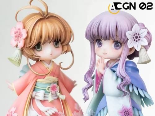 Chibi Ver. Sakura Kinomoto & Tomoyo Daidouji - Cardcaptor Sakura (CCS) Resin Statue - ACGN 02 Studio - Image 2