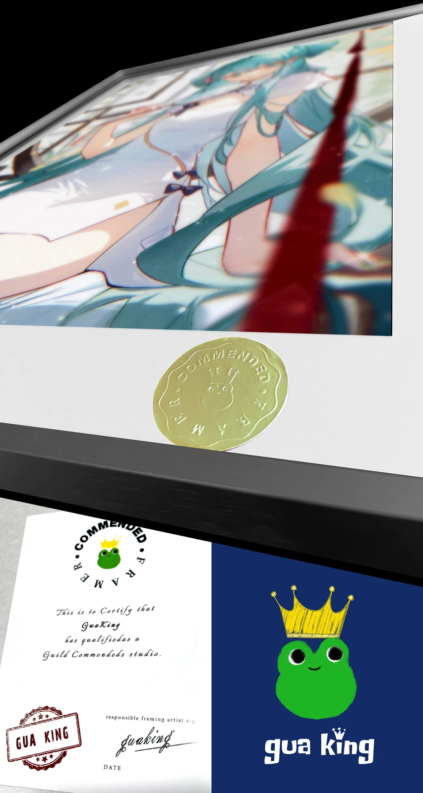 Chinese Style Hatsune Miku Decorative Painting - VOCALOID Decoration Painting - HuangGua Studio - Image 4