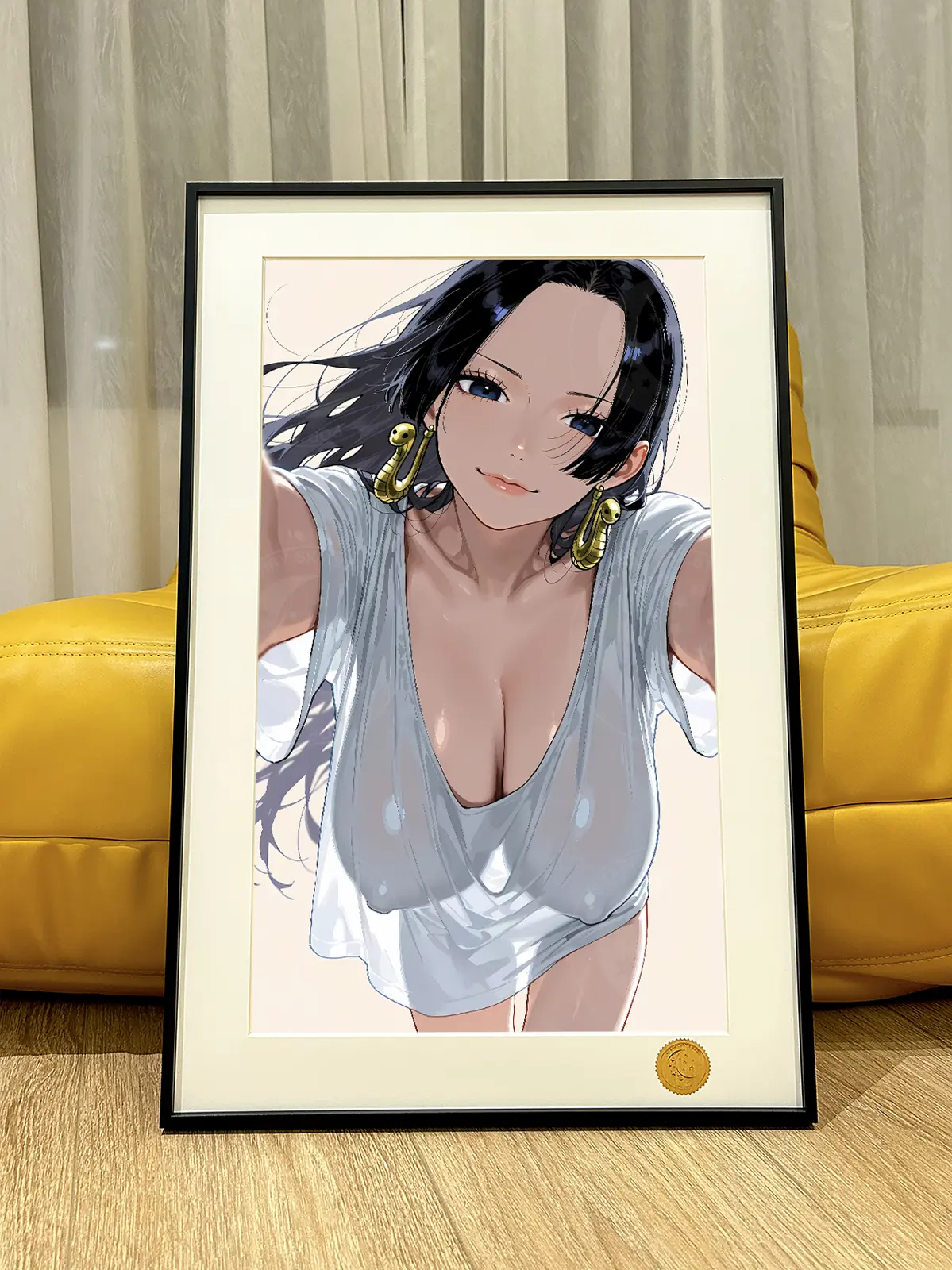 Short Sleeves Ver. Boa Hancock Decorative Painting - ONE PIECE - Xingkong Studio - Image 1