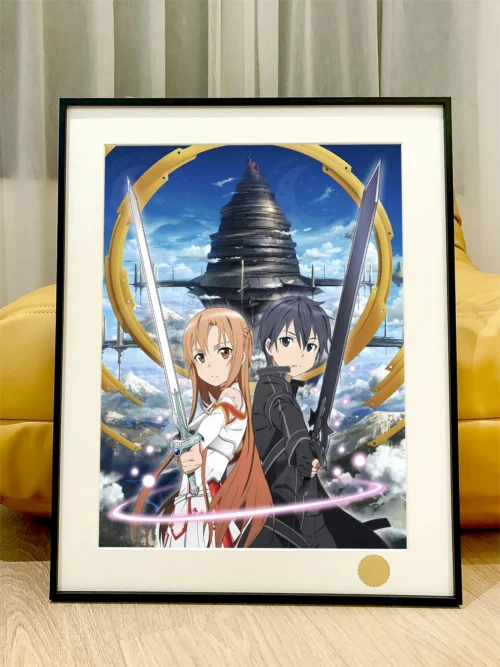 Asuna Yuuki & Kazuto Kirigaya Decorative Painting - Sword Art Online - Xingkong Studio - Image 1