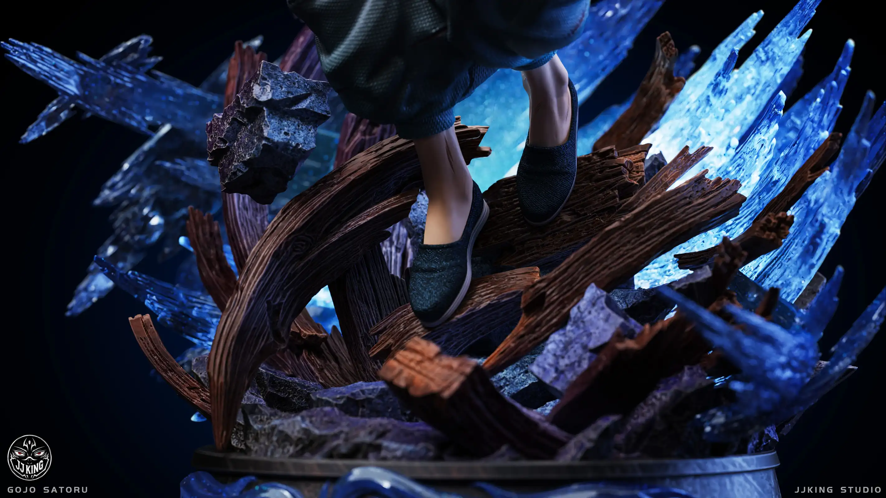 1/6 Scale Satoru Gojo with LED - Jujutsu Kaisen Statue - JJking Studio - Image 7