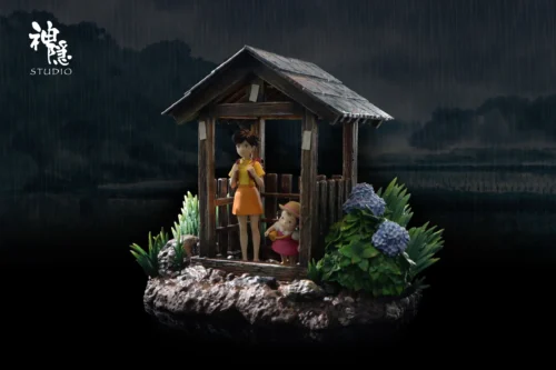 Silhouette Moment Series Gentle in the Rain with LED - My Neighbor Totoro Resin Statue - ShenYin Studio - Image 2