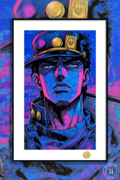 Jotaro Kujo 002 Decorative Painting - JoJo's Bizarre Adventure - H-TWO Studio - Image 1