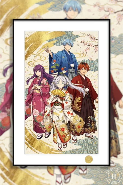 New Year Ver. Protagonists Decorative Painting - Frieren: Beyond Journey's End - H-TWO Studio - Image 1