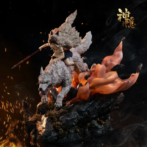 Plus Series Battles in the Fog of War with LED - Princess Mononoke Resin Statue - ShenYin Studio - Image 1