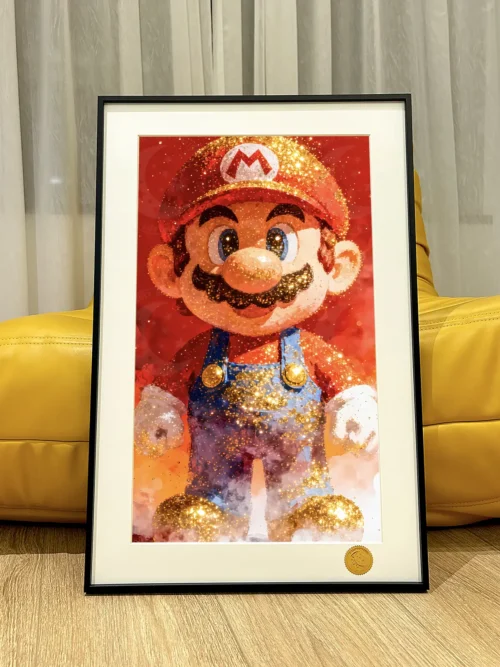 Gold Mario Decorative Painting - Super Mario - Xingkong Studio - Image 2
