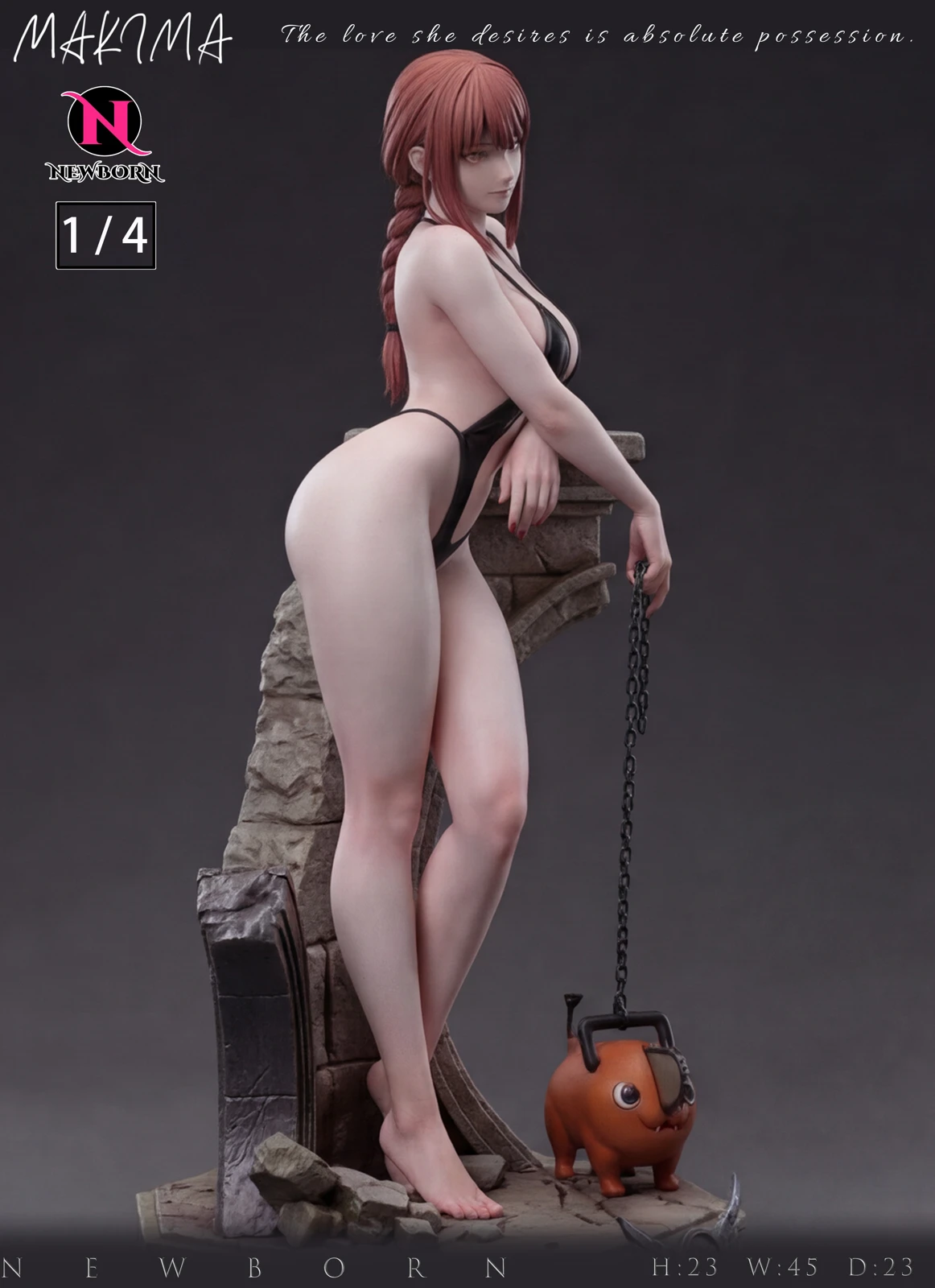 1/4 Scale Makima - Chainsaw Man Resin Statue - NewBorn Studio - Image 2