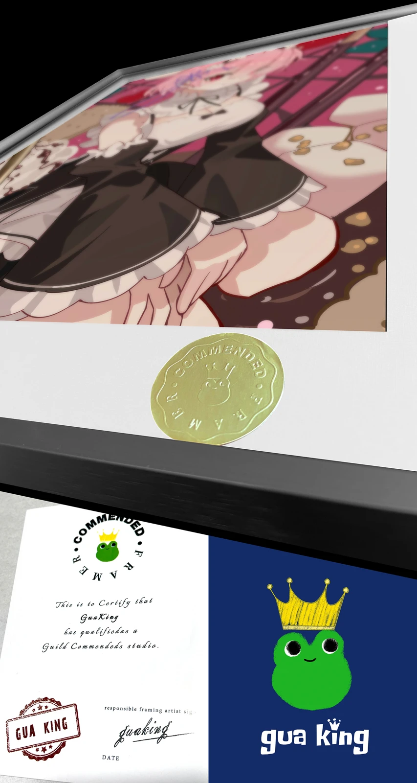 A3 & 4K Size Sweet Maid Ram Decorative Painting - Re:Starting Life From Zero in a Different World Decoration Painting - HuangGua Studio - Image 4