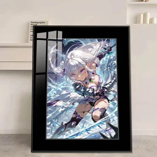 Battle Mode Emilia Decorative Painting - Re:Starting Life From Zero in a Different World Decorative Painting - JuZi Studio - Image 1