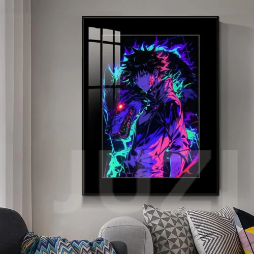 Divine Dogs Megumi Fushiguro Decorative Painting - Jujutsu Kaisen Decorative Painting - JuZi Studio - Image 2