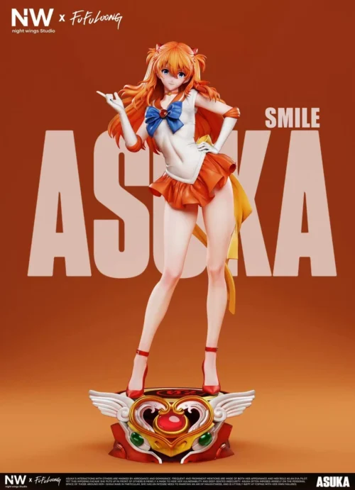 1/6 & 1/4 Scale Sailor Suit Asuka Langley Soryu - Sailor Moon (EVA) Neon Genesis EVAngelion Resin Statue - Night Wing Studio - Image 2