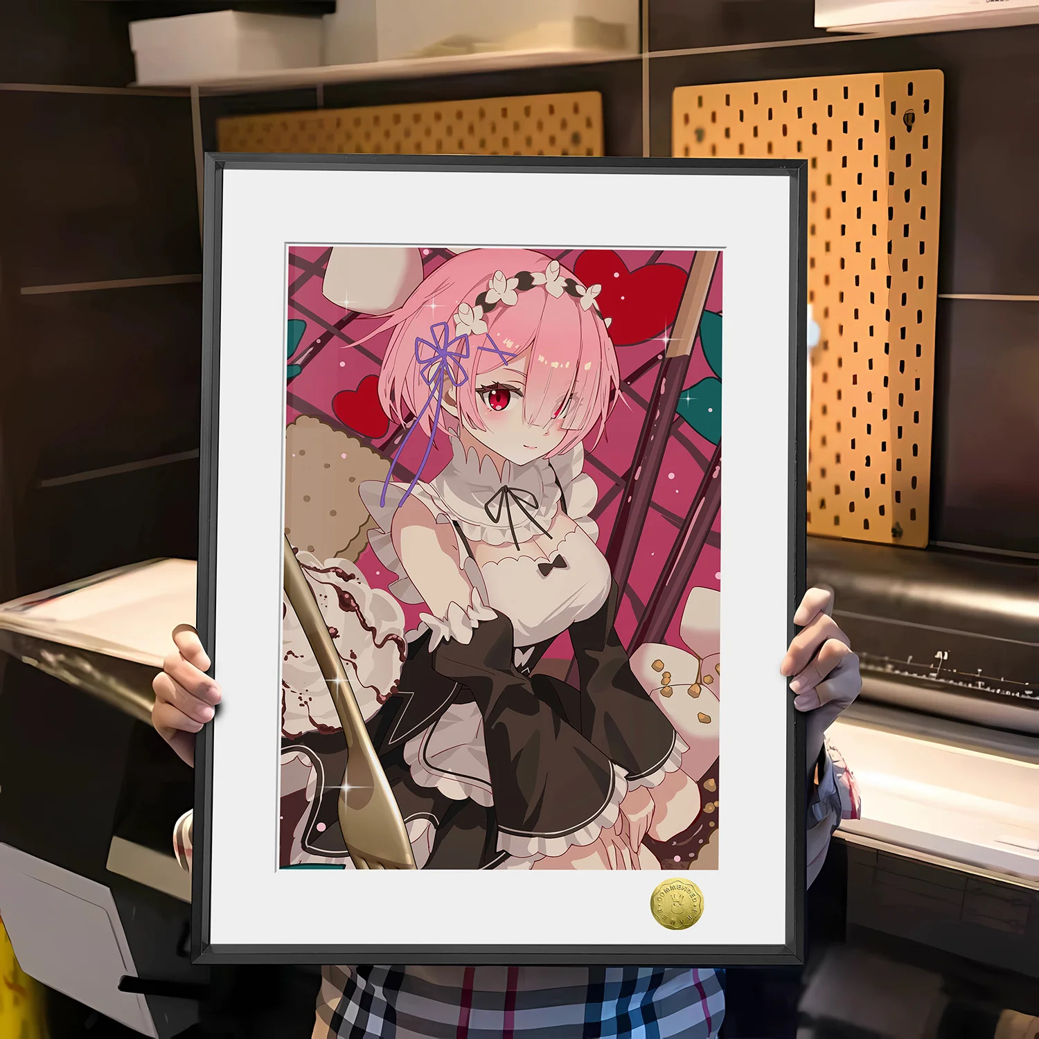 A3 & 4K Size Sweet Maid Ram Decorative Painting - Re:Starting Life From Zero in a Different World Decoration Painting - HuangGua Studio - Image 1