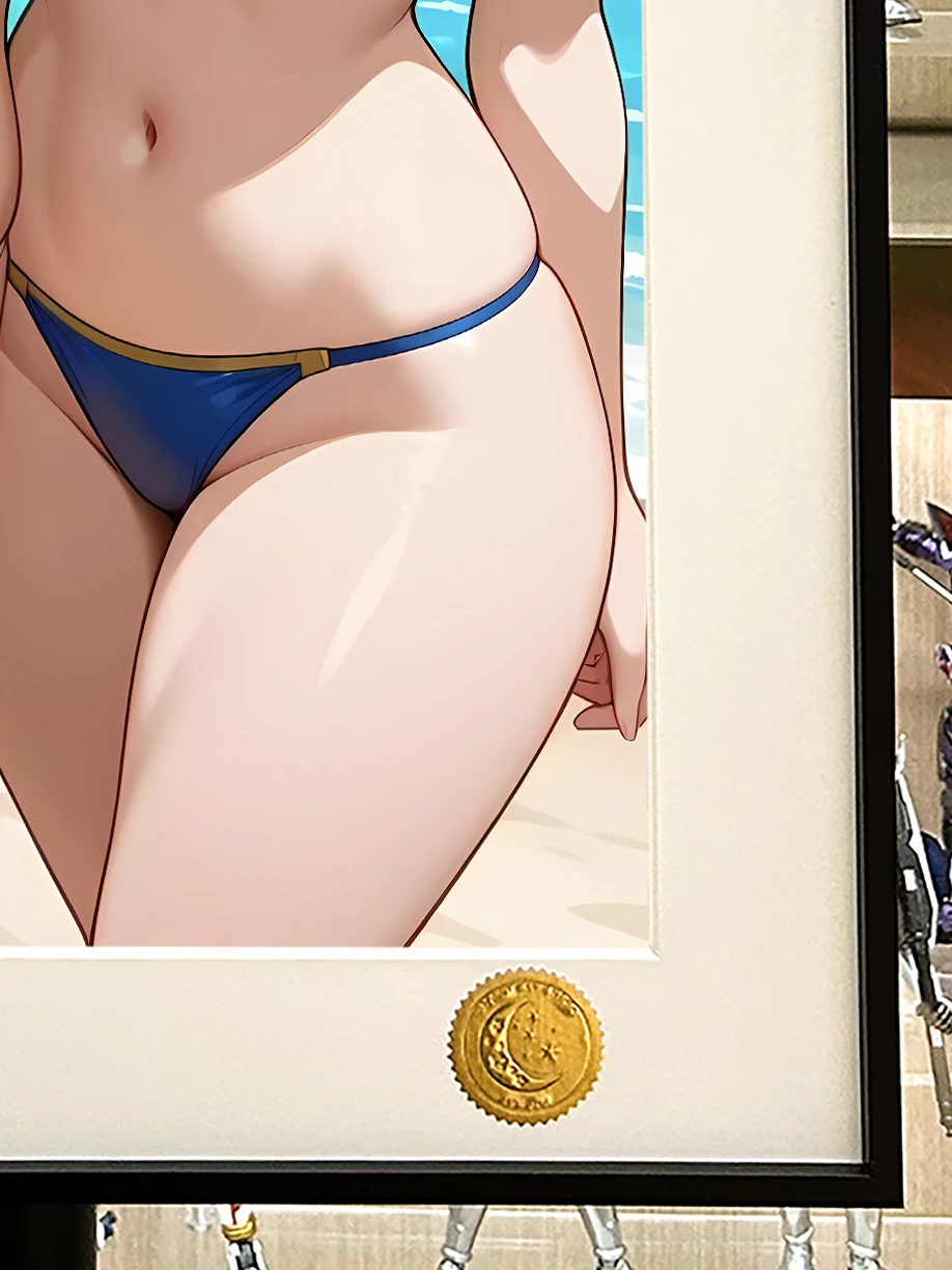 Red & Blue Swimsuit Mai Shiranui & Chun-Li Decorative Painting - Street Fighter - Xingkong Studio - Image 4