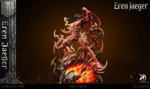 1/6 Scale Roaring Eren Yeager with LED - Attack On Titan Resin Statue - K1 Studio - Image 2