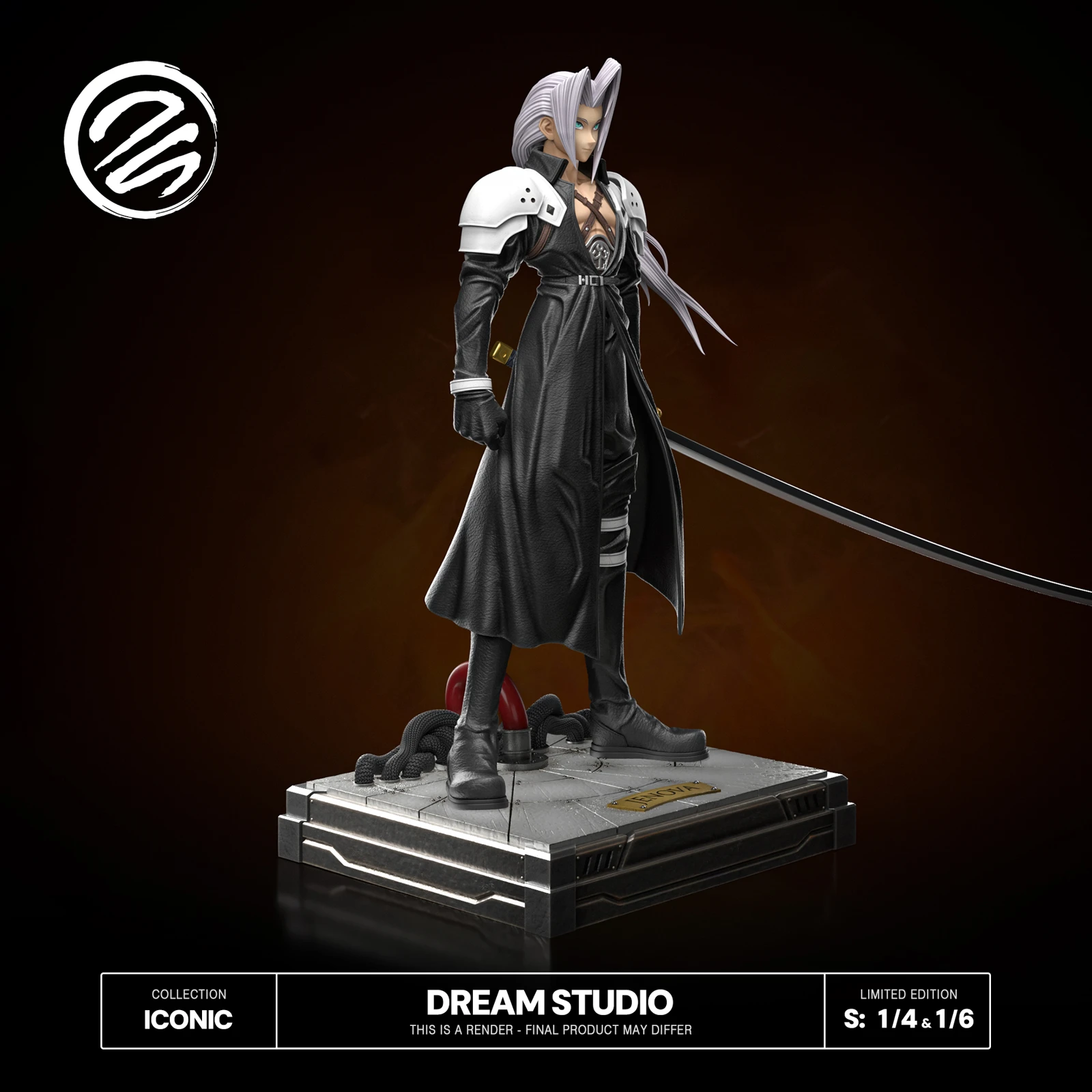 1/6 & 1/4 Scale Sephiroth - (FF7) Final Fantasy VII Resin Statue - Dream-Studio - Image 4