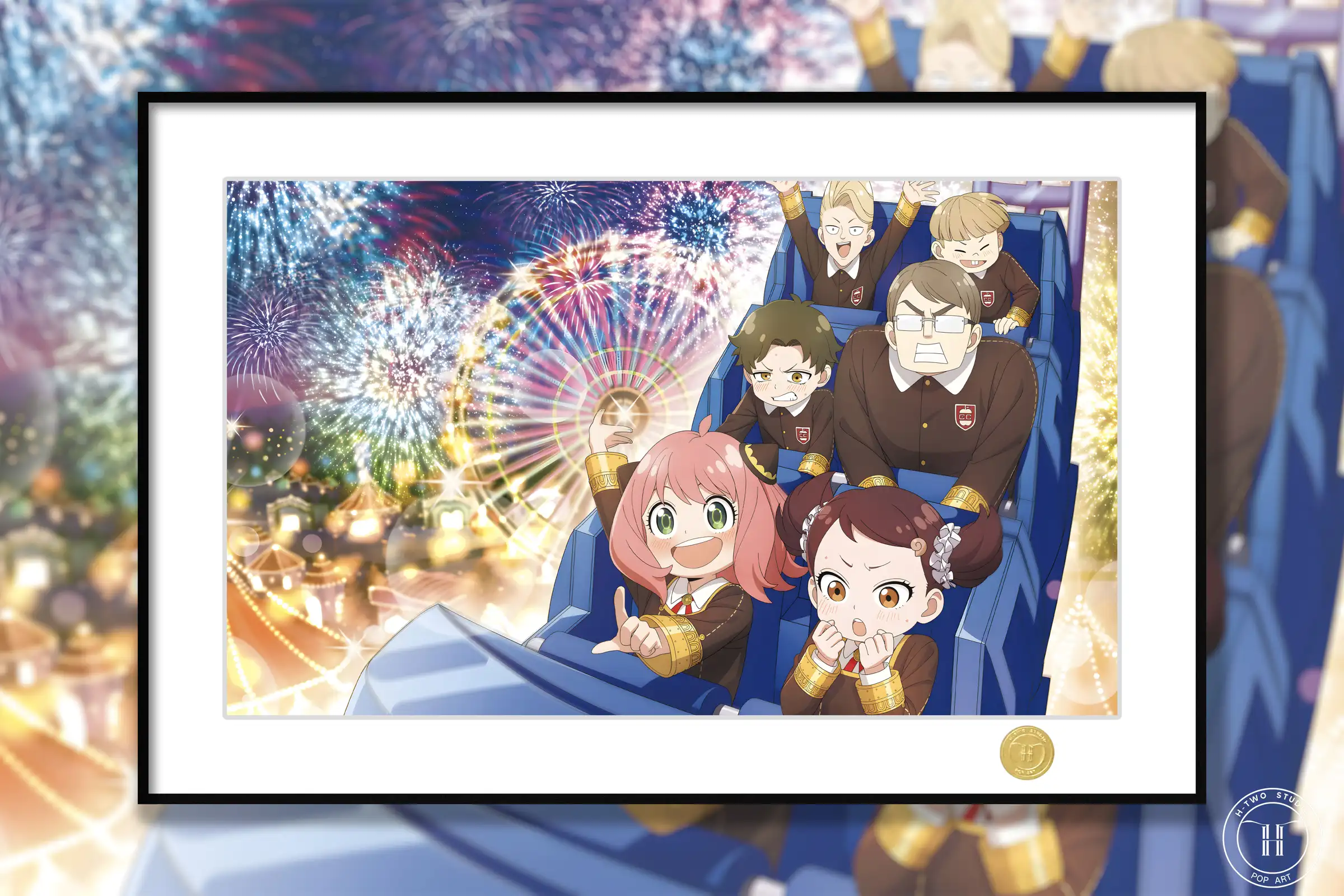 Eden Academy Group in Amusement Park Decorative Painting - SPY X FAMILY - H-TWO Studio - Image 1