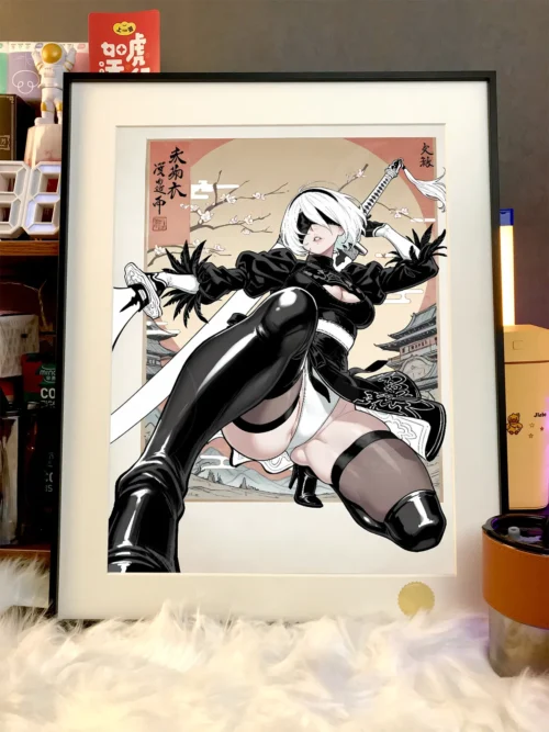 Japanese Style YoRHa No. 2 Type B Decorative Painting - NieR:Automata - Xingkong Studio - Image 2