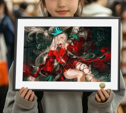 A3 & 4K Size Aesthetic Skadi the Corrupting Heart Decorative Painting - Arknights Decoration Painting - HuangGua Studio - Image 1