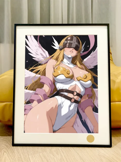 Pink Style Angewomon Decorative Painting - Digimon - Xingkong Studio - Image 1