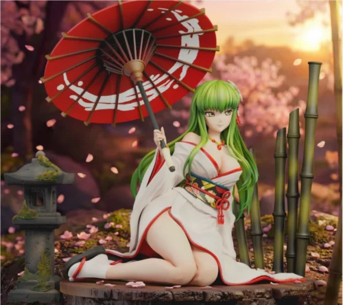 1/6 Scale Kimono Ver. C.C. - Code Geass Statue - Surreal Studio - Image 2