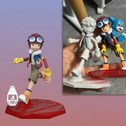 MH Scale Davis Motomiya & V-Mon - Digimon Resin Statue - JBS Studio - Image 2