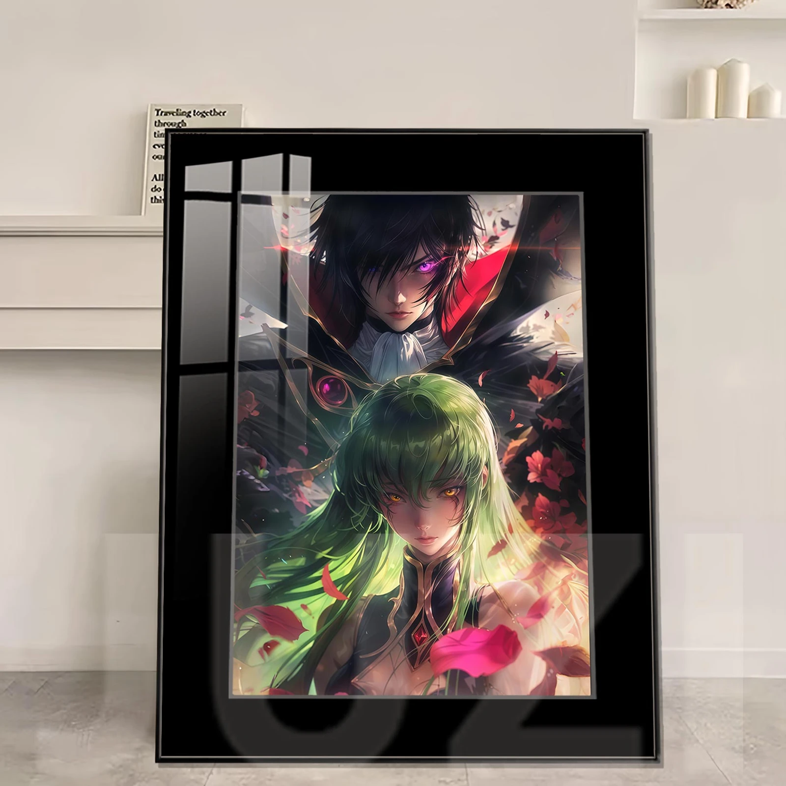 The Promise of Red Roses Lelouch vi Britannia & C.C. Decorative Painting - Code Geass Decorative Painting - JuZi Studio - Image 1
