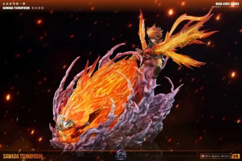 1/6 Scale XX-Burner Tsunayoshi Sawada with LED - HITMAN REBORN! Resin Statue - ZhongJiaXiNiu Studio - Image 2