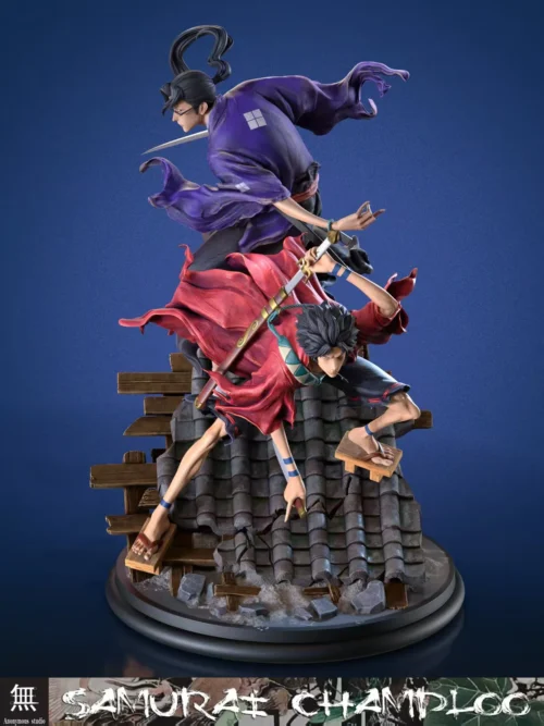 1/4 Scale Mugen & Jin - Samurai Champloo Resin Statue - Anonymous Studios - Image 2