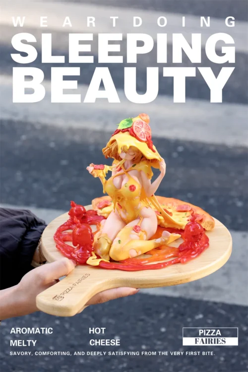 Sleeping Beauty Pizza Fairies - Original Design Resin Statue - WeArtDoing - Image 2
