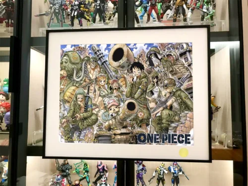 Military Style Straw Hat Crew Decorative Painting - ONE PIECE - Xingkong Studio - Image 1