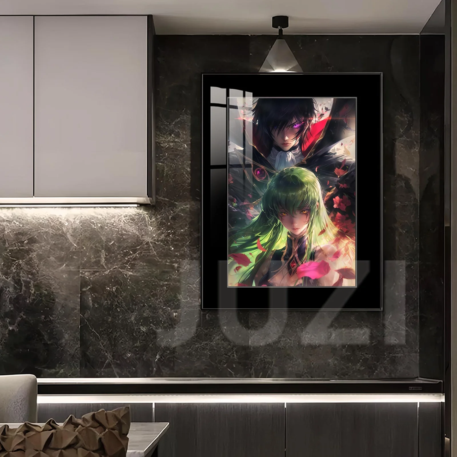 The Promise of Red Roses Lelouch vi Britannia & C.C. Decorative Painting - Code Geass Decorative Painting - JuZi Studio - Image 4